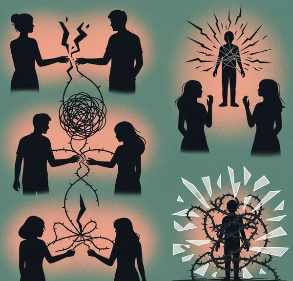 Untreated BPD impact on relationships visualization