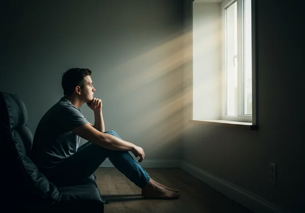 Người suy ngẫm về hành trình, tượng trưng cho việc tìm kiếm sự giúp đỡ BPD.