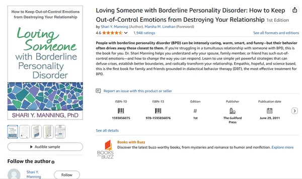 Loving Someone with Borderline Personality Disorder by Shari Y. Manning