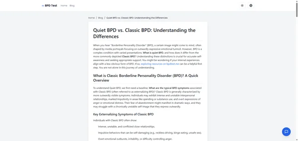 Quiet BPD vs. Classic BPD: Understanding the Differences