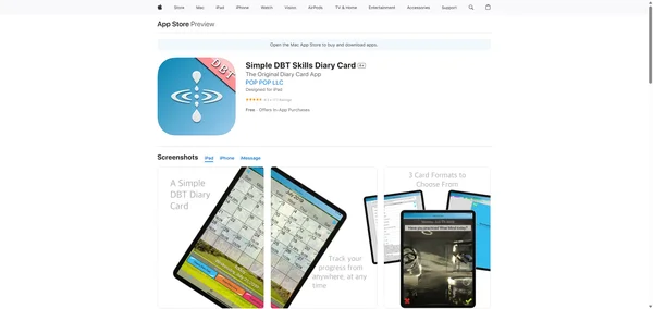 Simple DBT Skills Diary Card