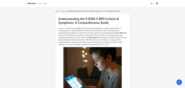 Understanding the 9 DSM-5 BPD Criteria & Symptoms: A Comprehensive Guide