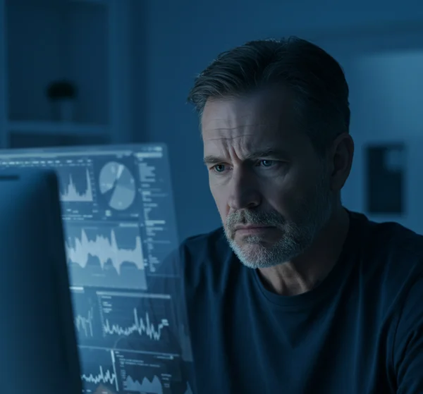 Person confused by online self-diagnosis results