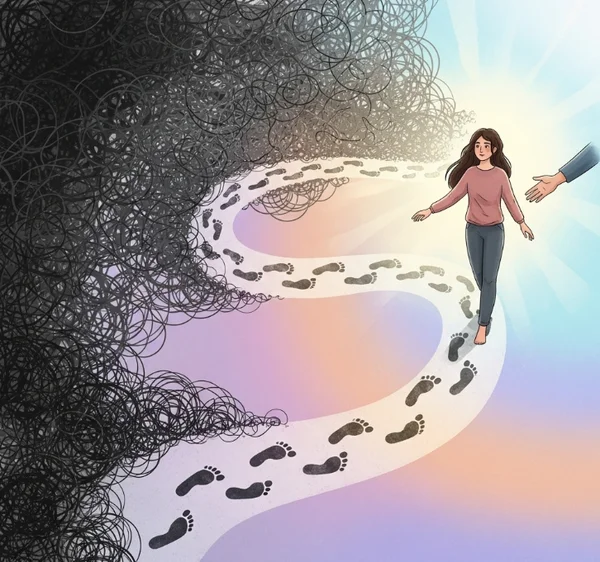 BPD treatment path to recovery concept