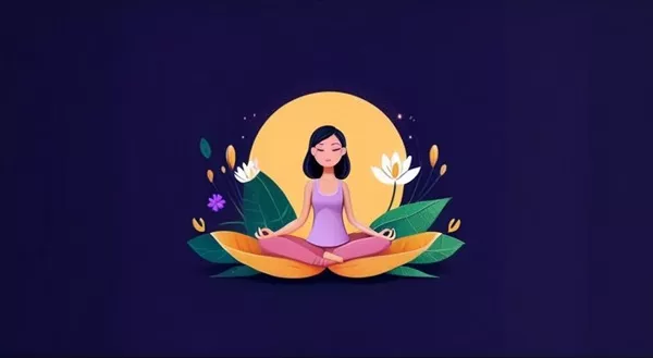 Illustration of emotional regulation techniques like meditation or therapy